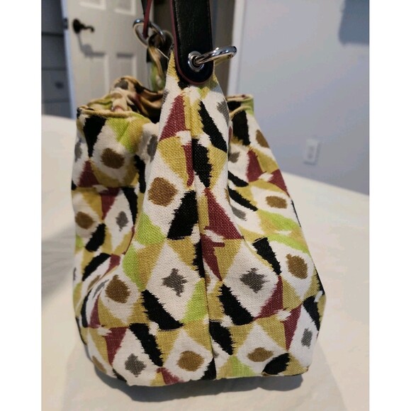 STEPHANIE JOHNSON Multi-Color Single handle Shoulder Bag  Canvas Tote Boho Bag - Picture 4 of 8